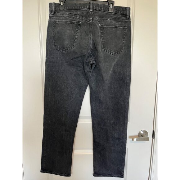 Vtg Banana Republic Mens Straight-Fit Black Denim Jeans Size 35x32 - Picture 2 of 13